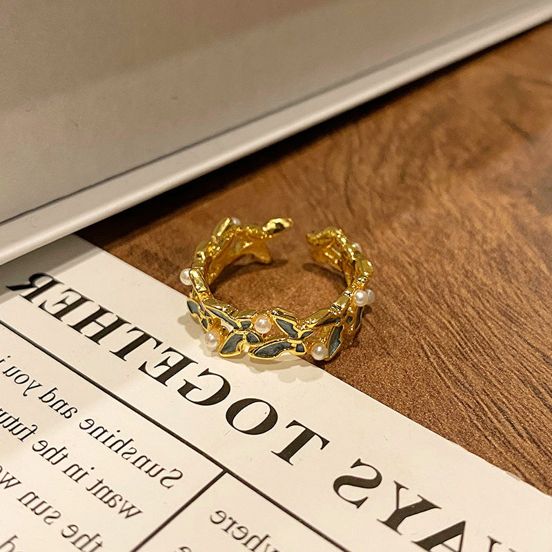 Creative New Chinese Butterfly Women's Ring