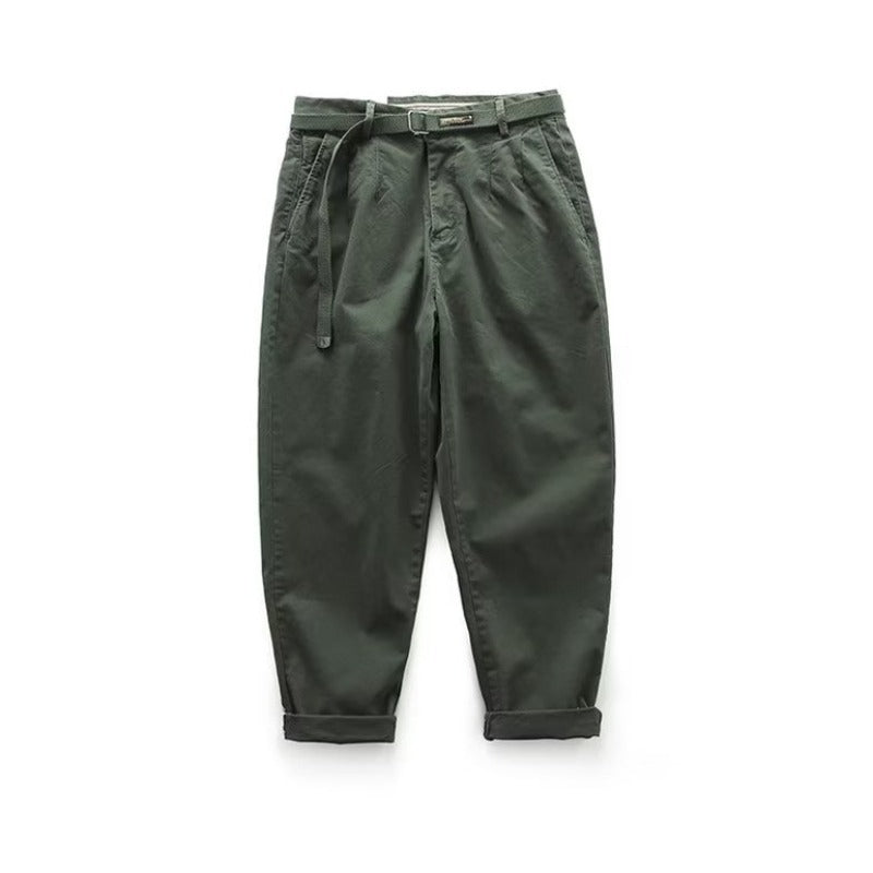 Japanese Leisure Overalls Men's Straight Loose
