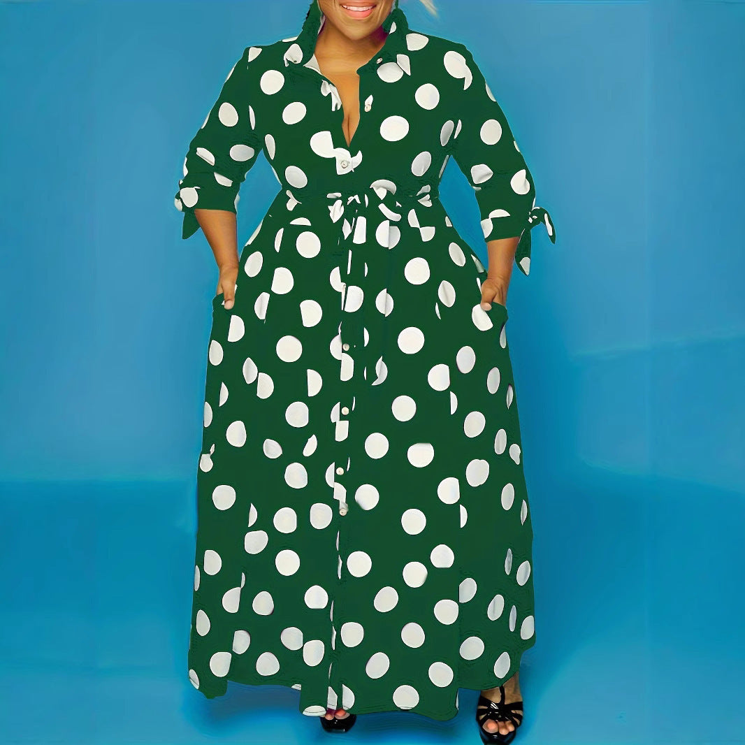 Women's Fashion Personality Dotted Prints Dress