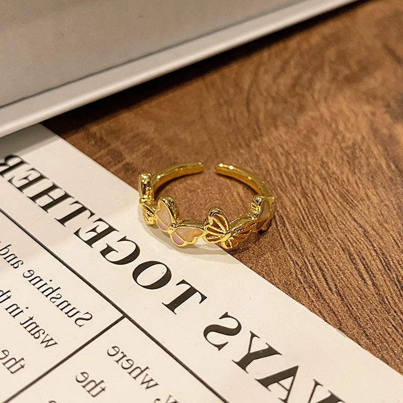Creative New Chinese Butterfly Women's Ring