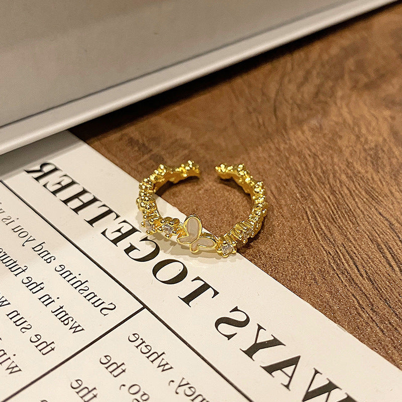 Creative New Chinese Butterfly Women's Ring