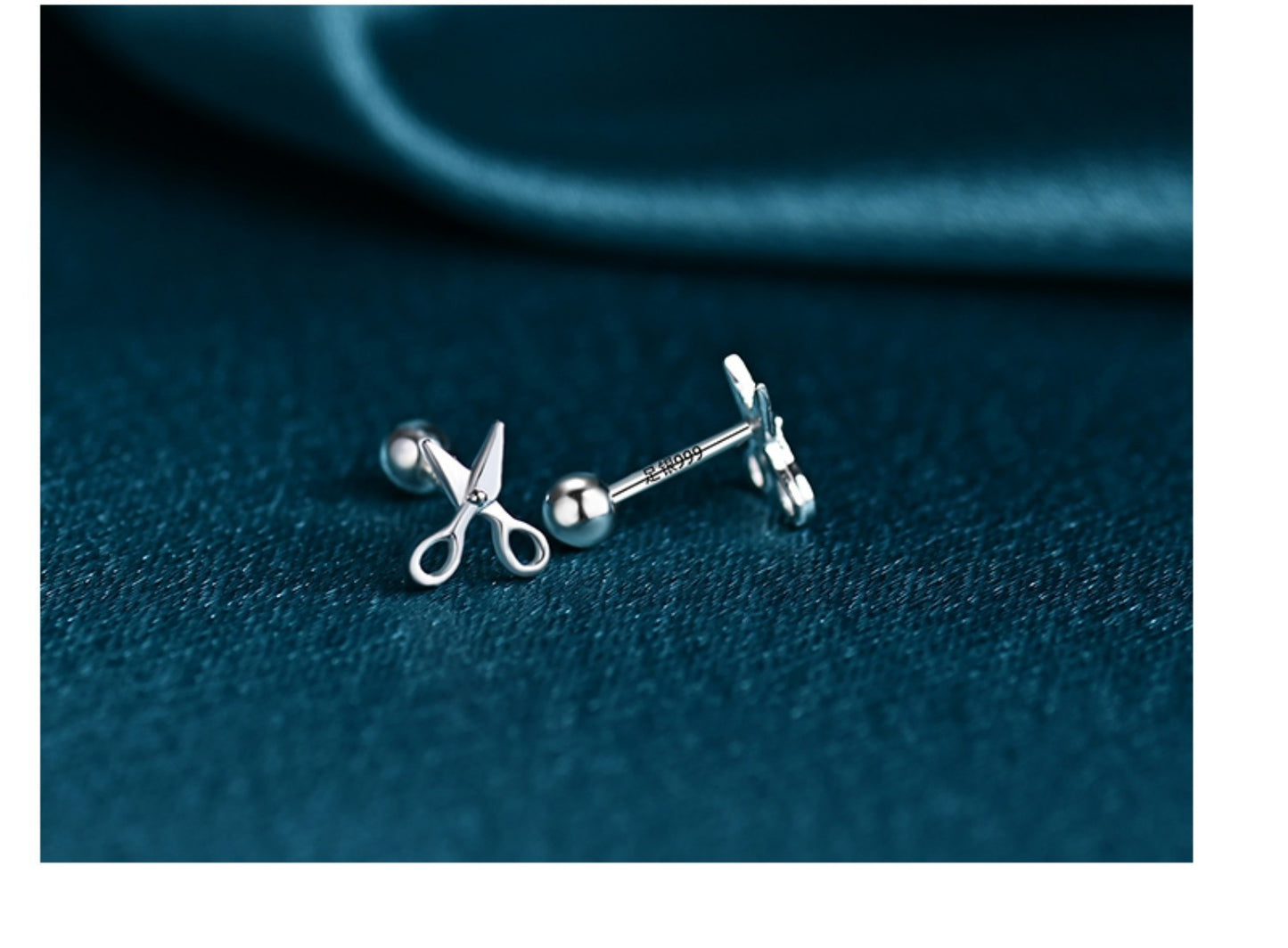 S999 Pure Silver Ear Nail Female Cute And Cute Creation