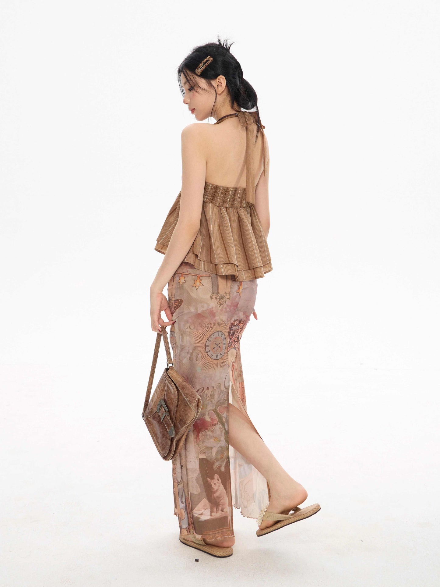 Printing Skirt Women's Summer Fishtail Length Skirt