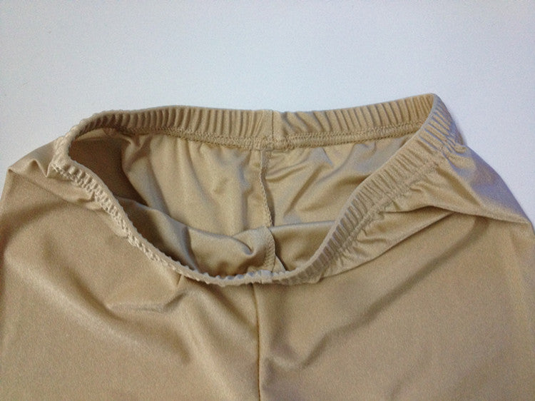 Simple Flat-top Anti-glare Stretch Solid Color Safety Pants