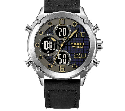 Outdoor Sports Men's Electronic Watch Dual Movement Multifunctional