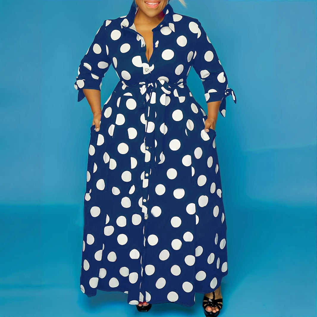 Women's Fashion Personality Dotted Prints Dress