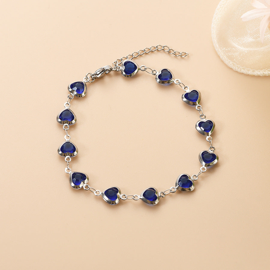 Devil's Eye Creative All-match Fashion Heart Bracelet
