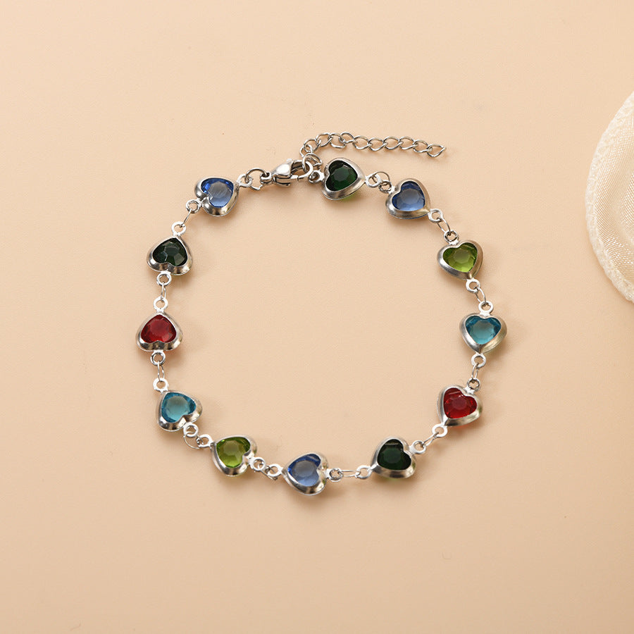 Devil's Eye Creative All-match Fashion Heart Bracelet