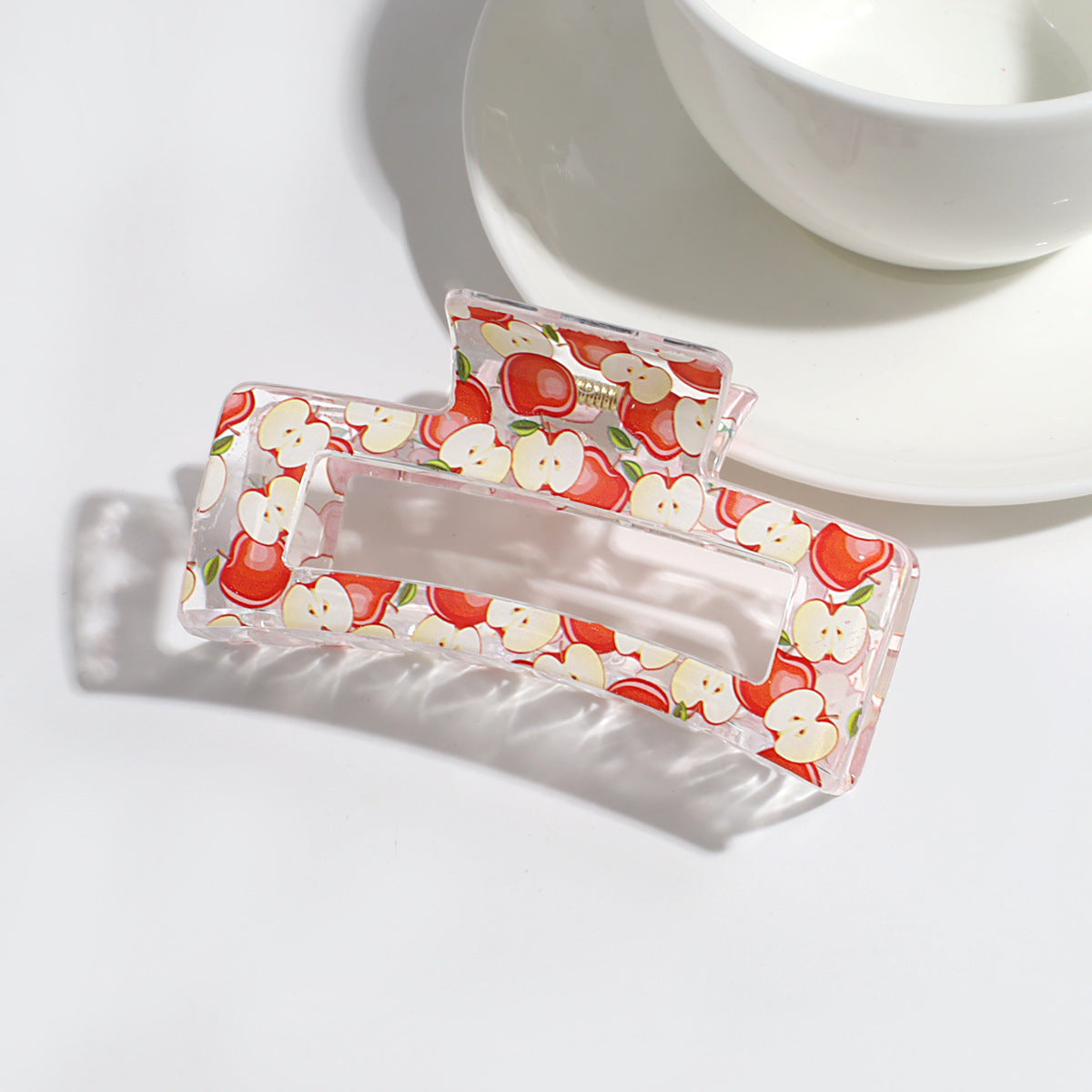 Transparent Fruit Grip Simple Commute All-match Updo Hairpin