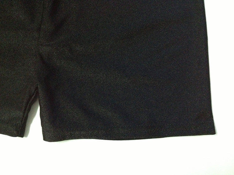Simple Flat-top Anti-glare Stretch Solid Color Safety Pants