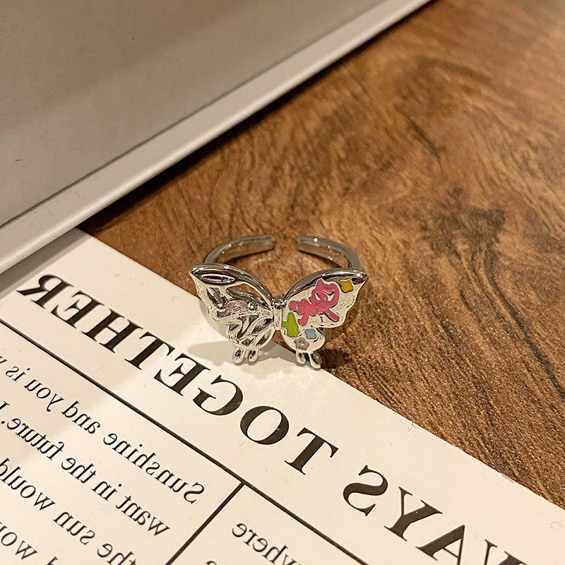 Creative New Chinese Butterfly Women's Ring