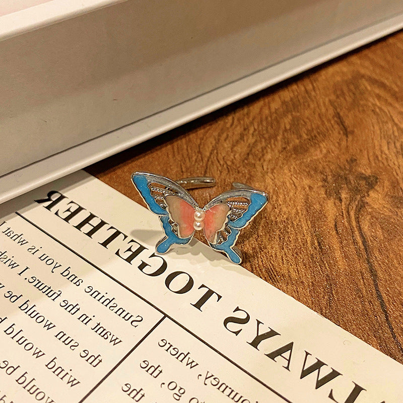 Creative New Chinese Butterfly Women's Ring