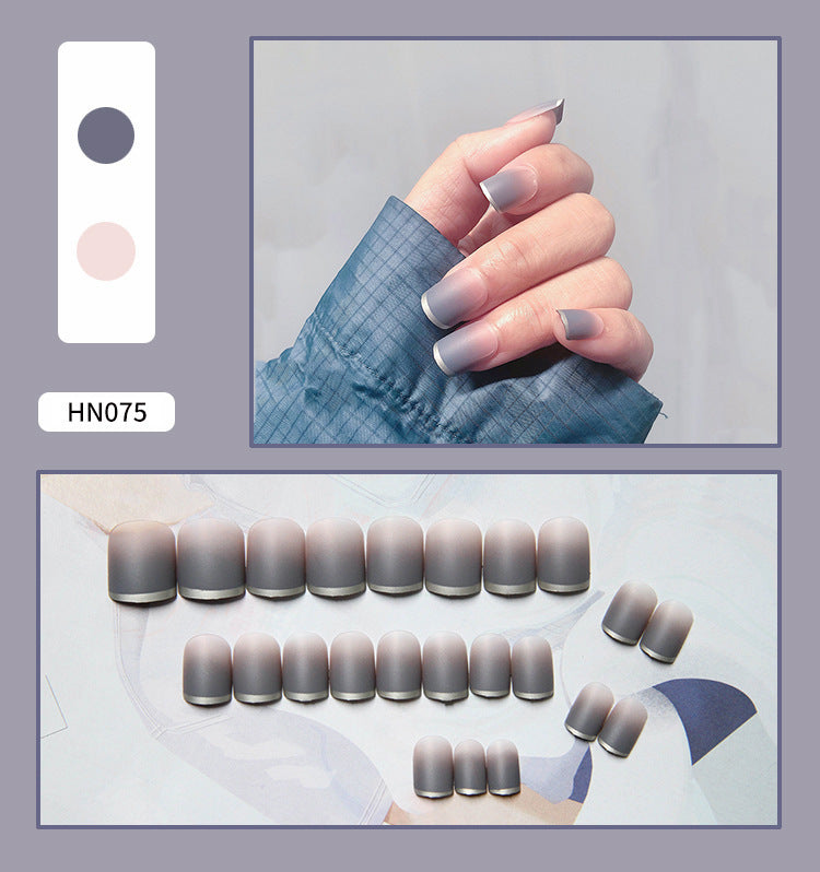 Nail Art Finished Fake Nail Scrub Nail Patch Wearable