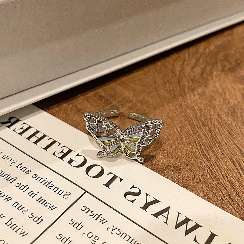 Creative New Chinese Butterfly Women's Ring