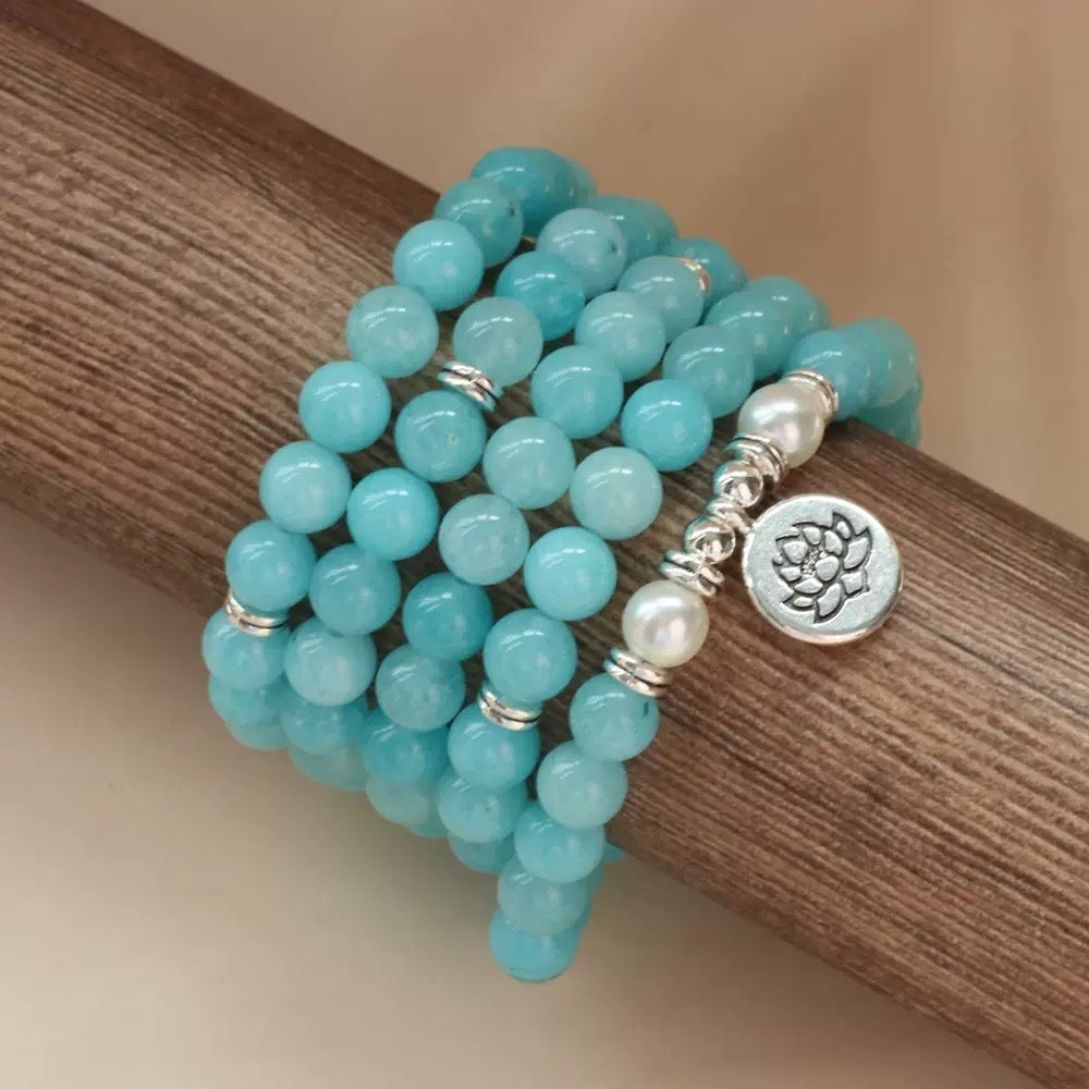 108 Beads Lotus Multi-ring Bracelet