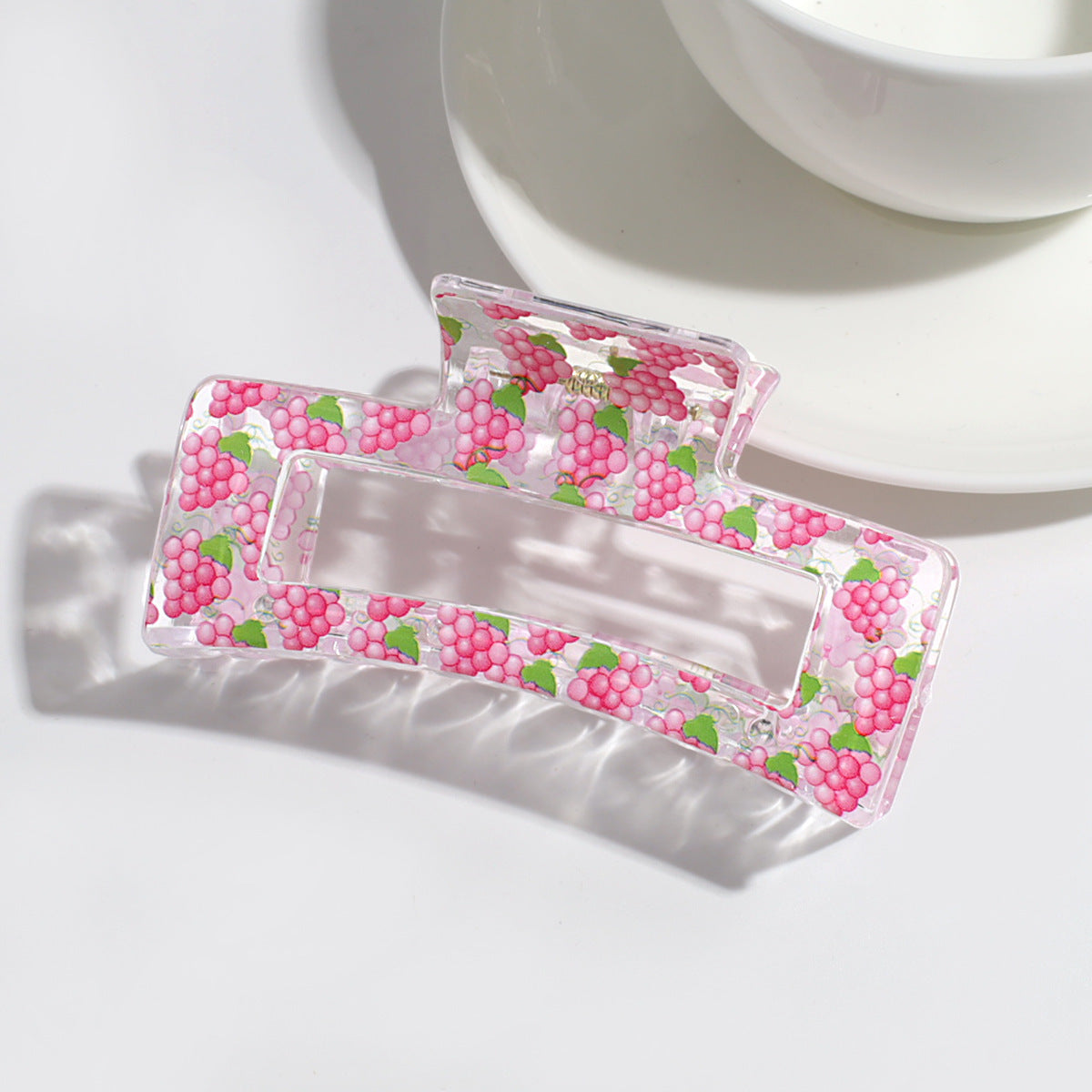 Transparent Fruit Grip Simple Commute All-match Updo Hairpin