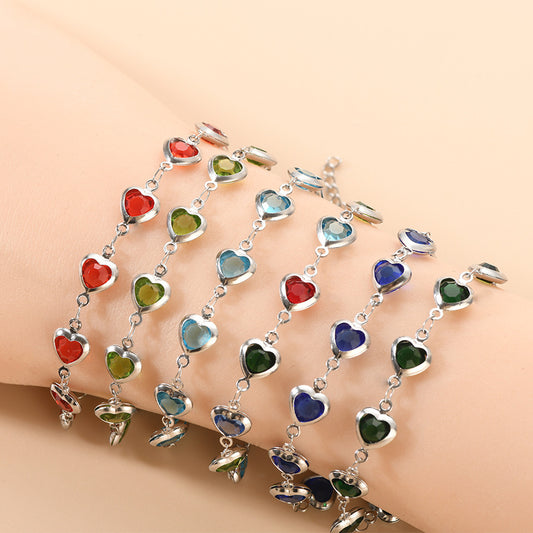 Devil's Eye Creative All-match Fashion Heart Bracelet