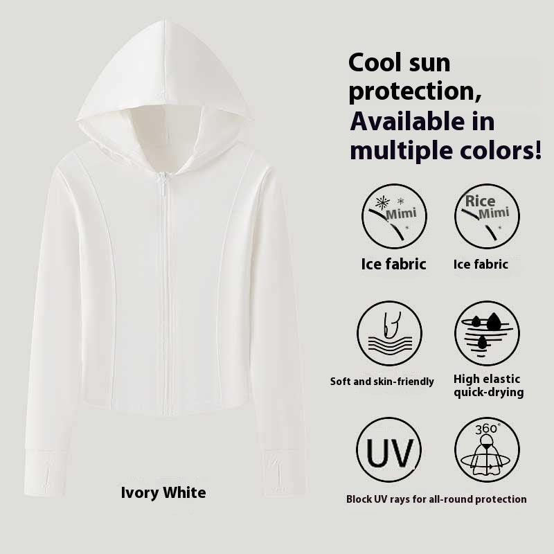 Ice Silk Sun Protection Clothing Women's Slim Fit