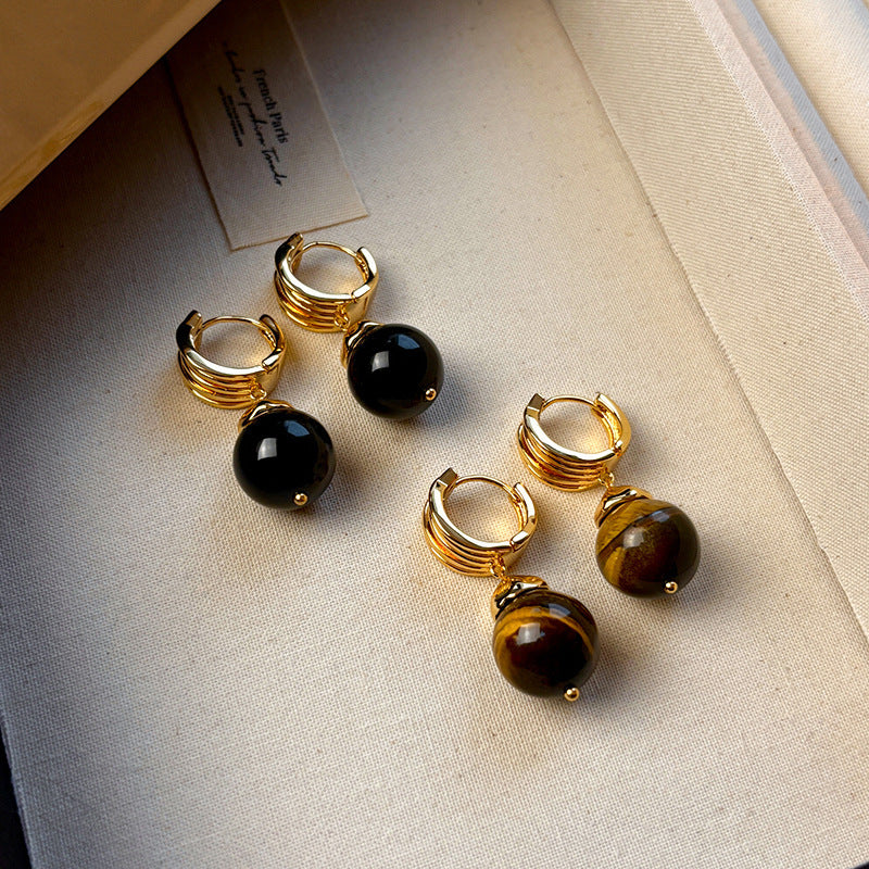 Fashion Maillard Tigereye Earrings For Women