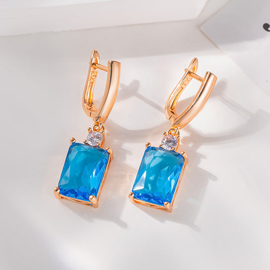 Square High-grade Temperament Earrings