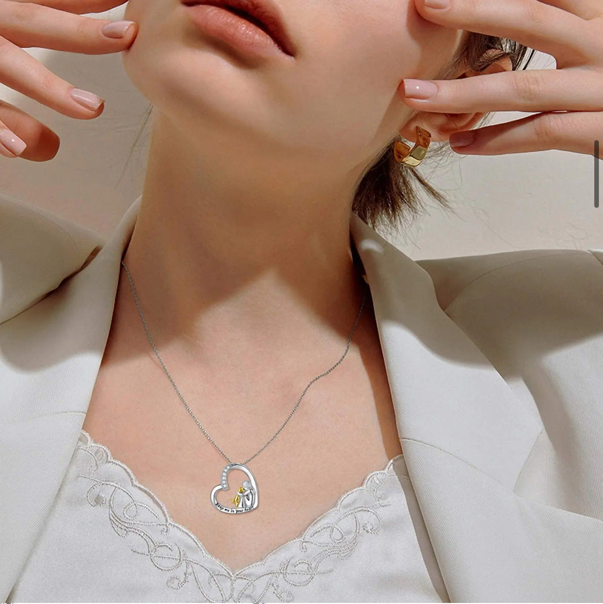 Mother's Day Love Character Pendant Necklace
