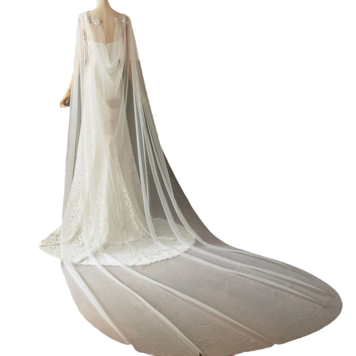 Mesh Lace New Style Bridal Wedding Shawl