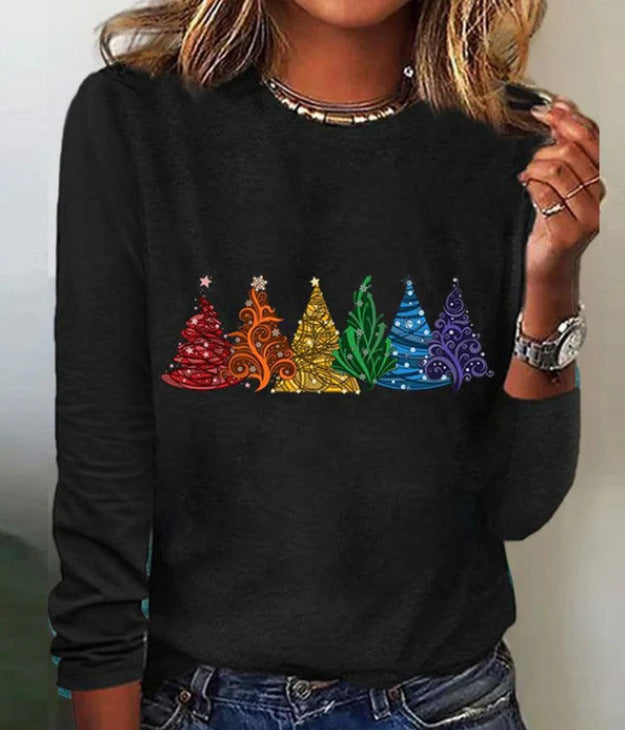 Casual Women's Animal Round Neck Print T-shirt