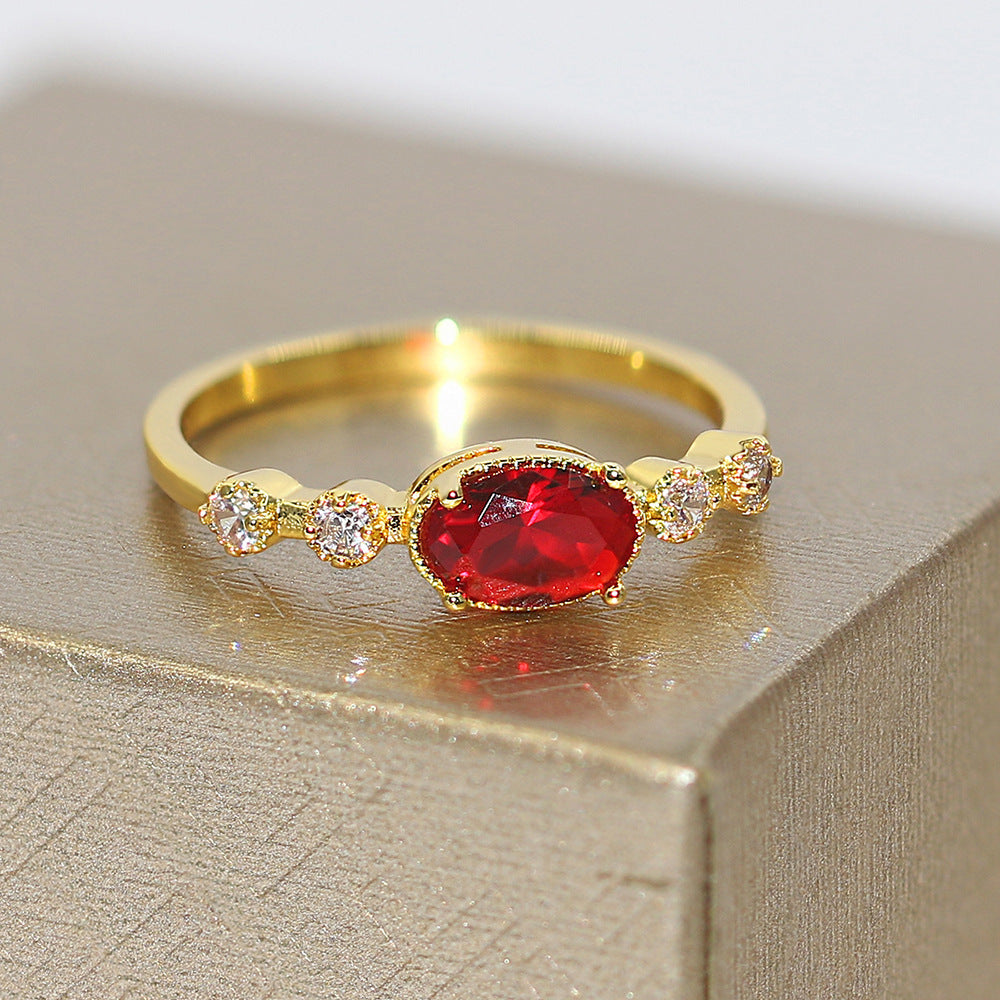 European And American Fashion Minimalist Female Ring