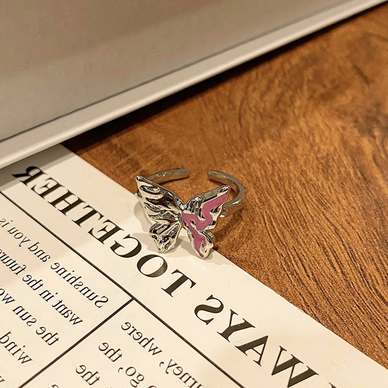 Creative New Chinese Butterfly Women's Ring
