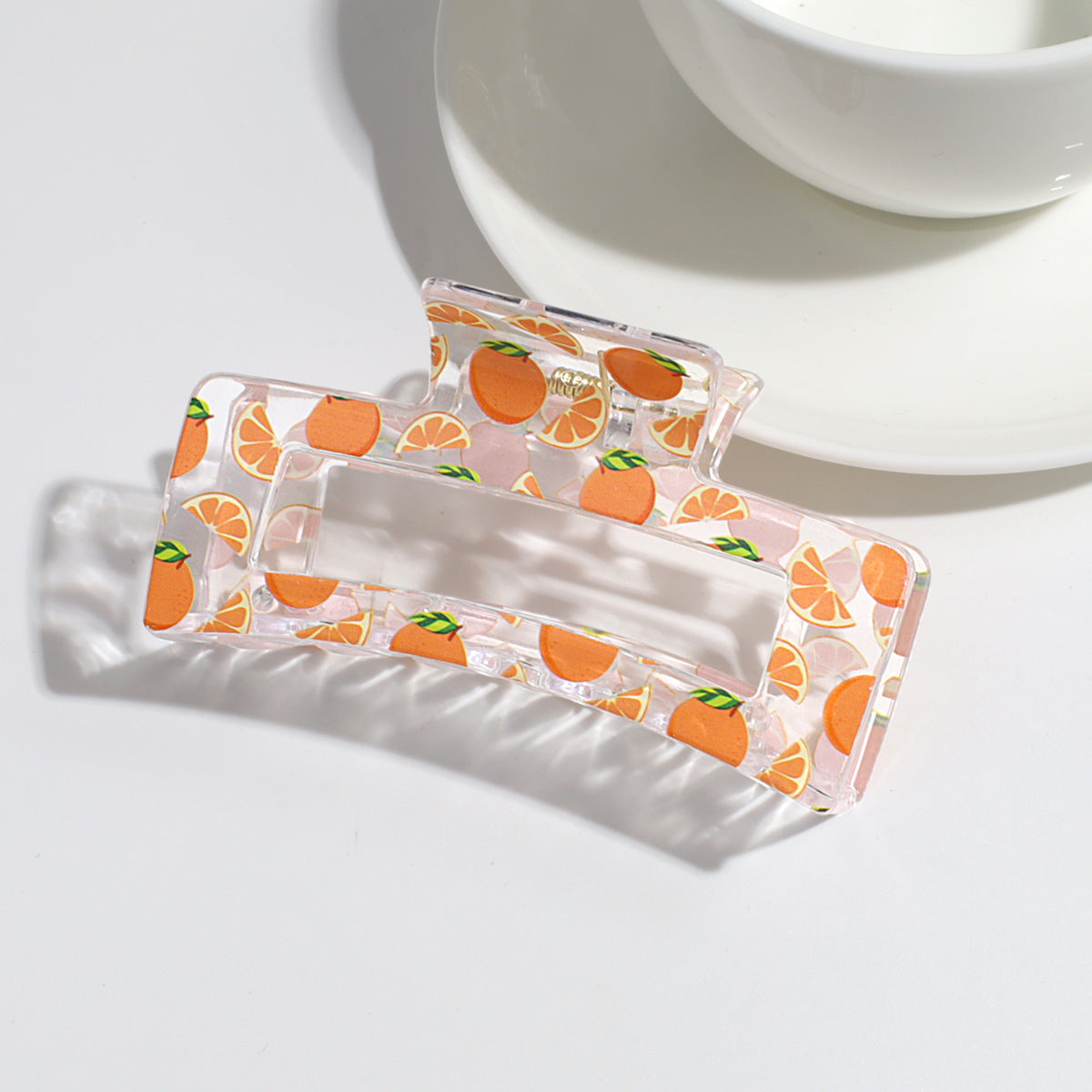 Transparent Fruit Grip Simple Commute All-match Updo Hairpin