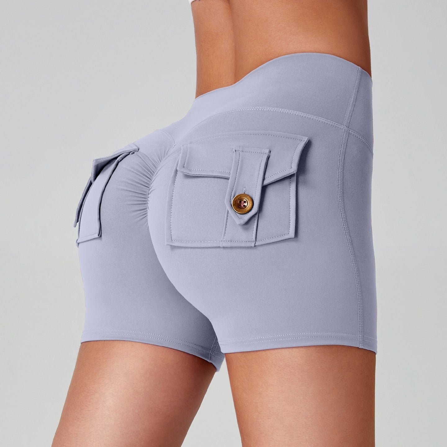 Naked Women Feeling High Elastic Running Quick-drying Pants