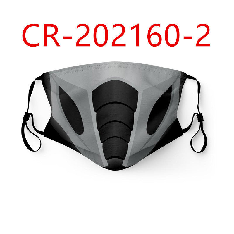 Printed Dustproof Masks For Men And Women With Filter Element