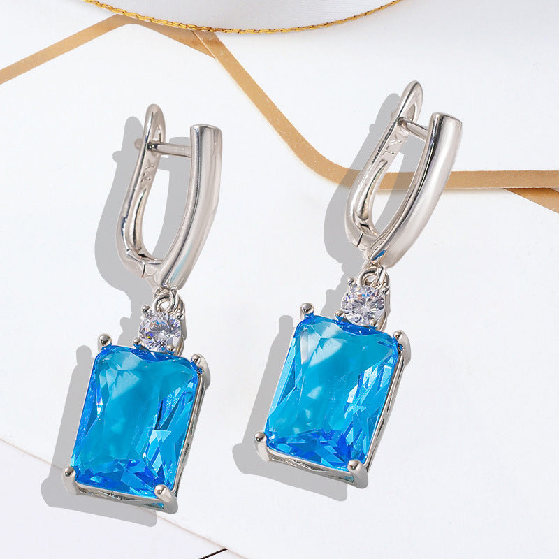 Square High-grade Temperament Earrings