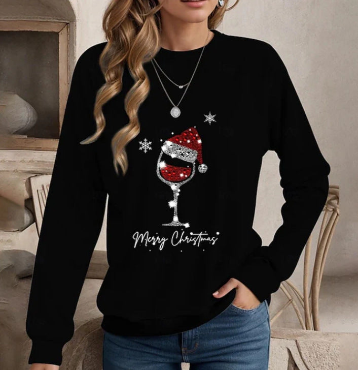 Casual Women's Animal Round Neck Print T-shirt