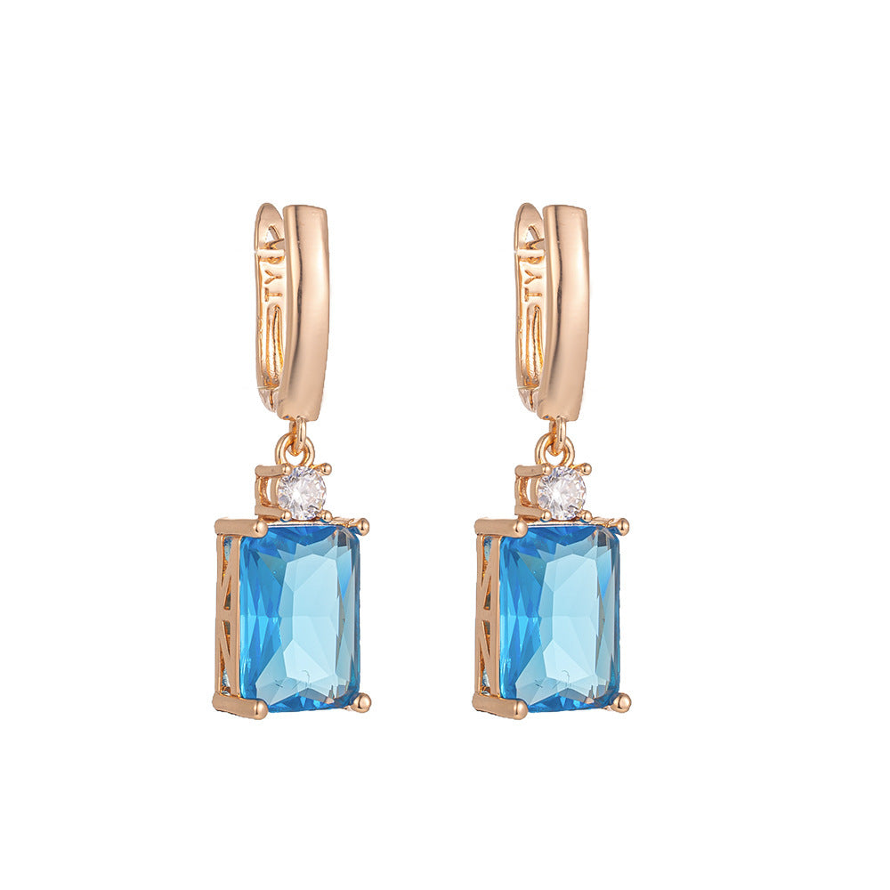 Square High-grade Temperament Earrings