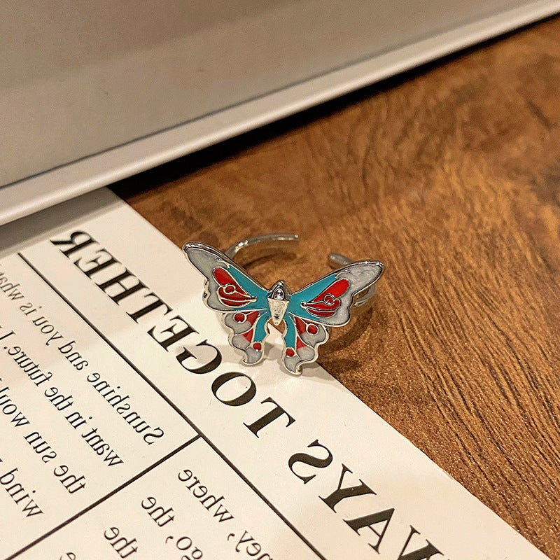 Creative New Chinese Butterfly Women's Ring