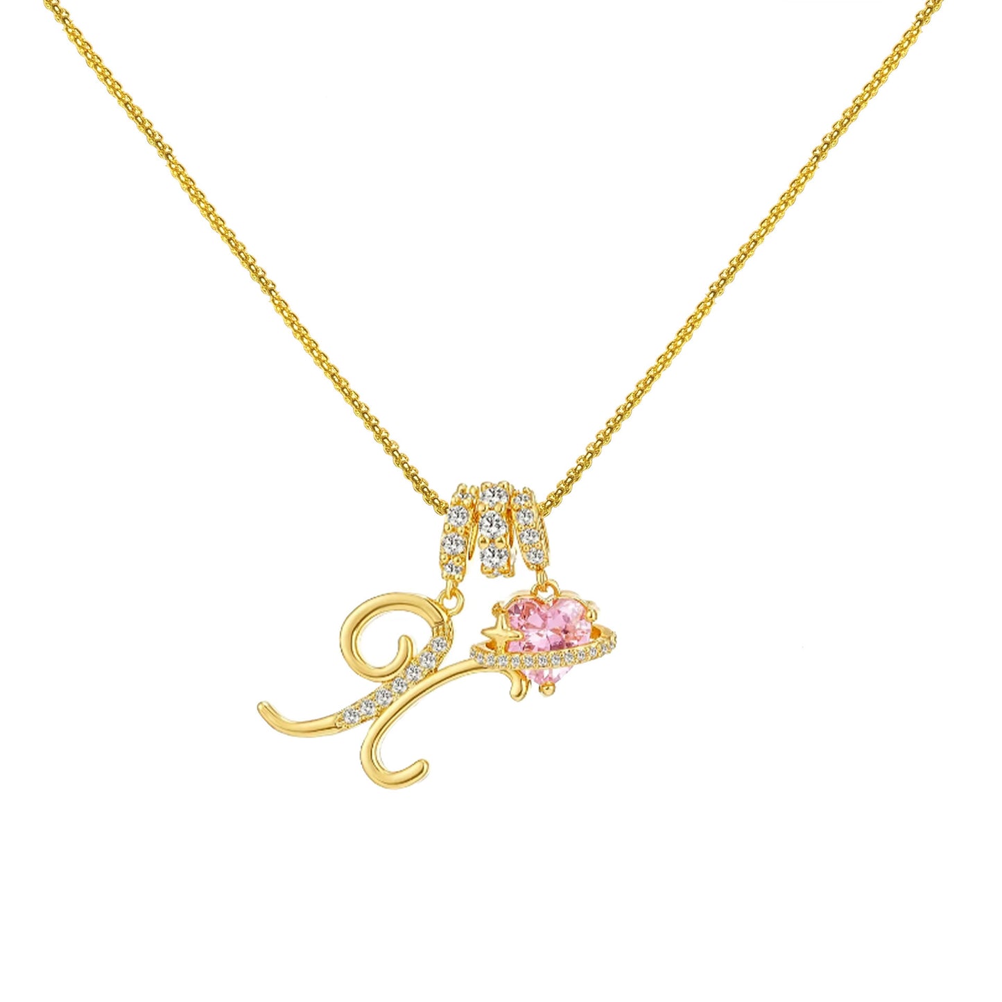 Dopamine 26 English Letter Necklace Girl Light Luxury Minority High Sense