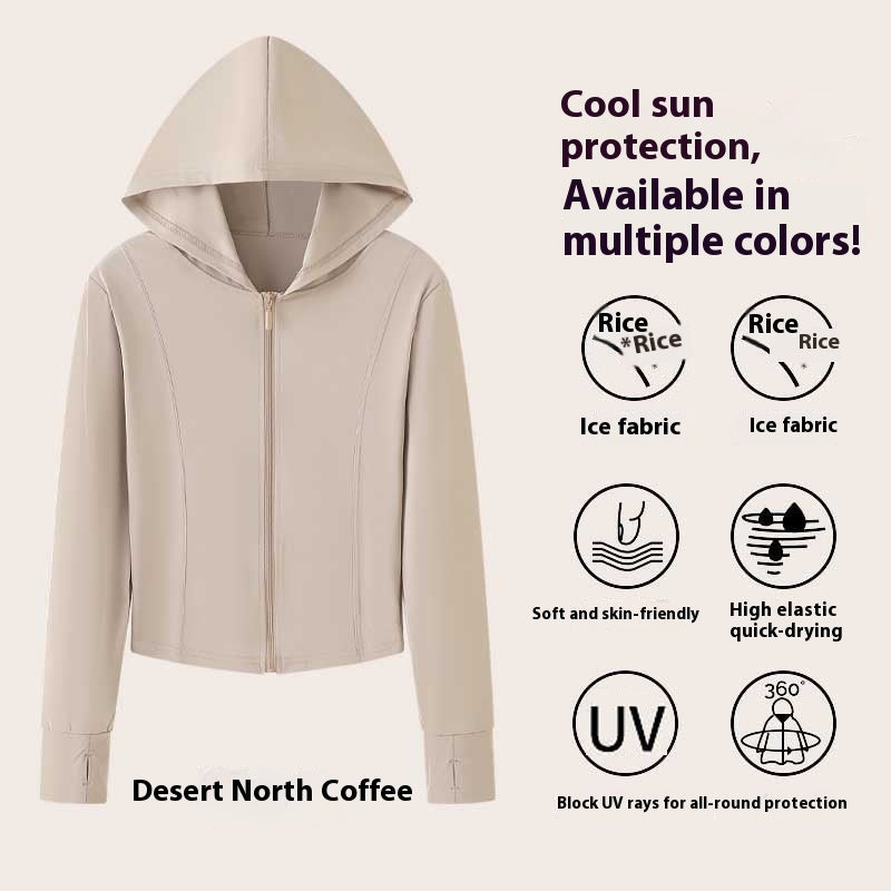 Ice Silk Sun Protection Clothing Women's Slim Fit