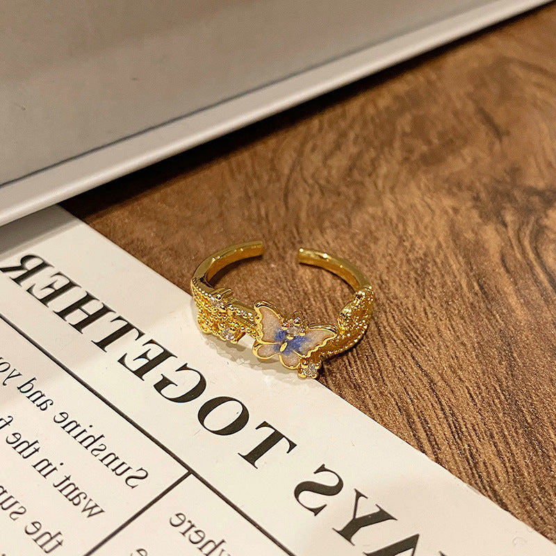 Creative New Chinese Butterfly Women's Ring