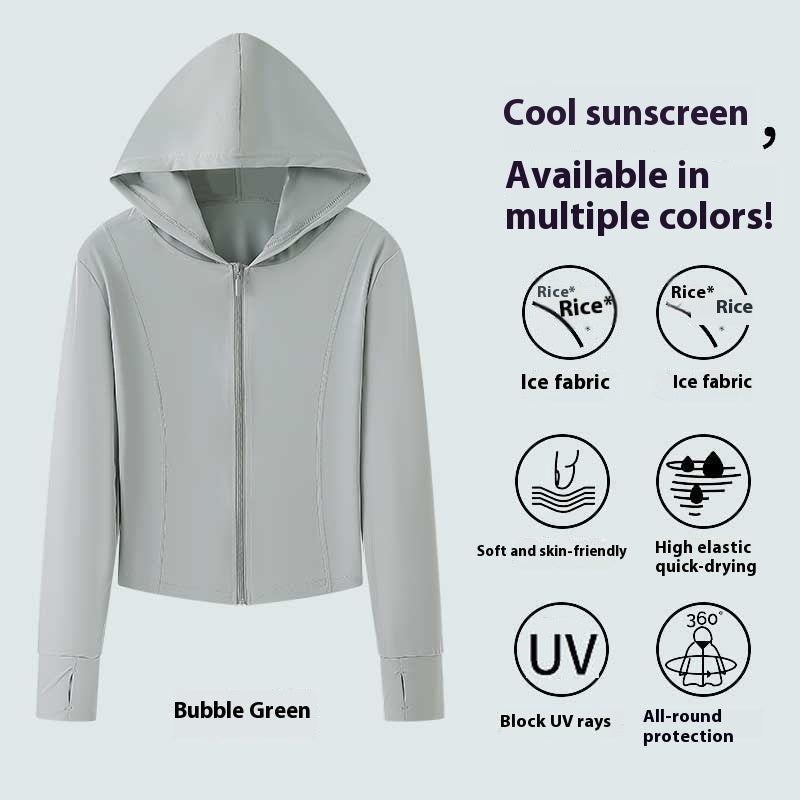 Ice Silk Sun Protection Clothing Women's Slim Fit