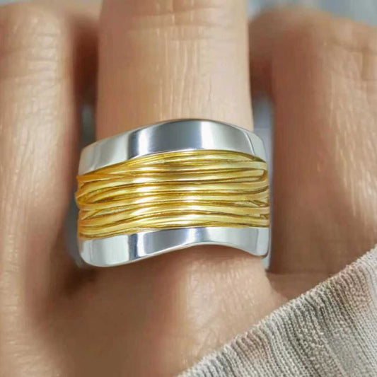 Double Color Steel Wire Wide Surface Handy Ring