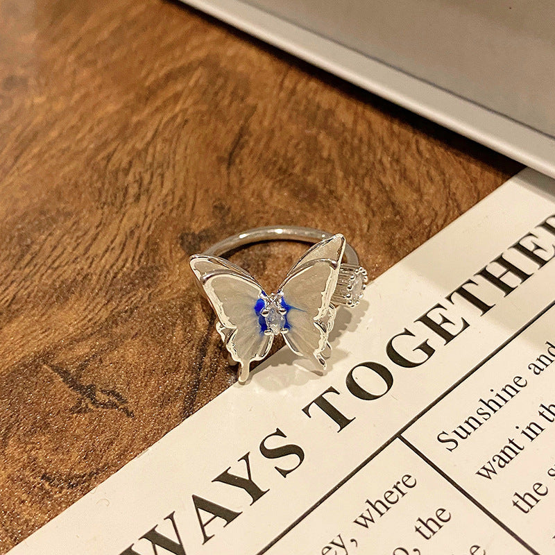 Creative New Chinese Butterfly Women's Ring