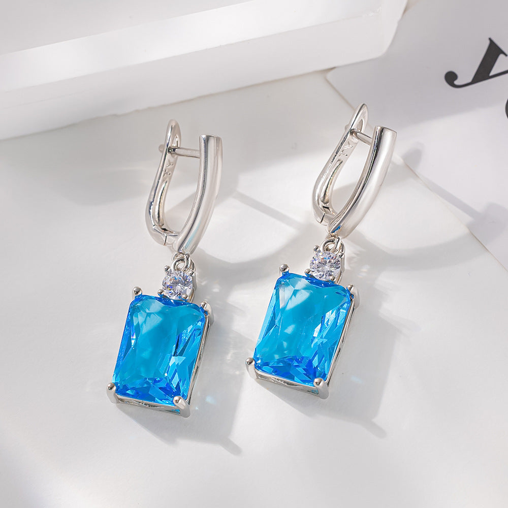 Square High-grade Temperament Earrings
