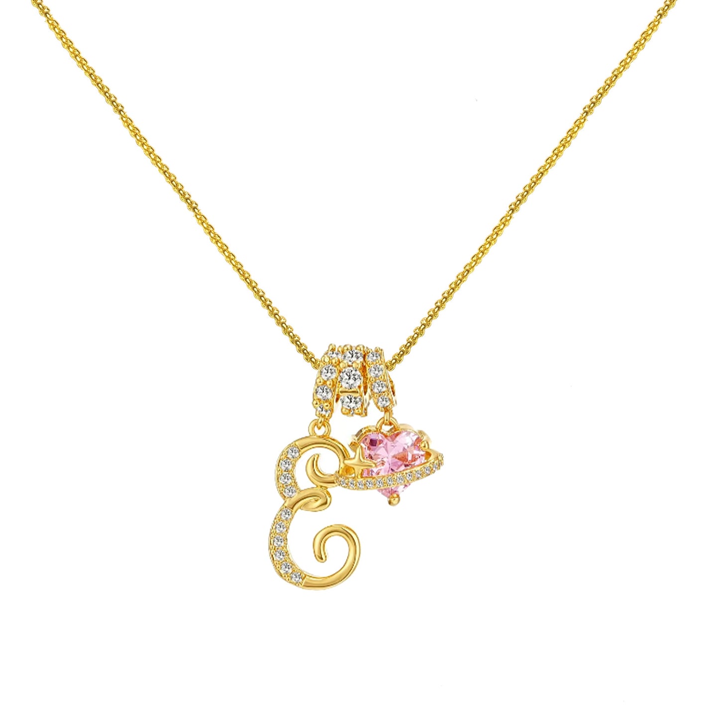 Dopamine 26 English Letter Necklace Girl Light Luxury Minority High Sense
