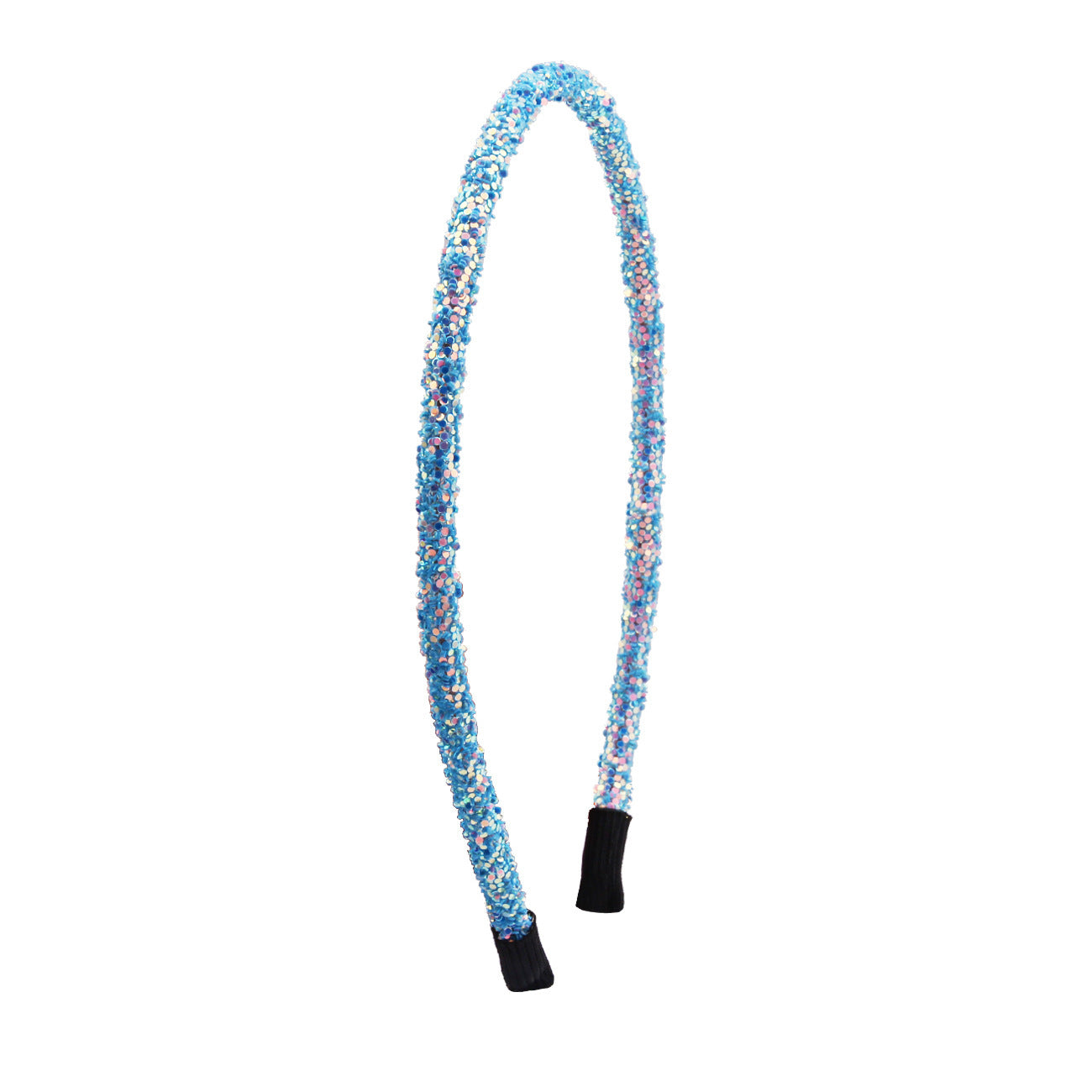 Women's 5mm Onion Powder Color Sequin Bundle Hairpin Hair Hoop