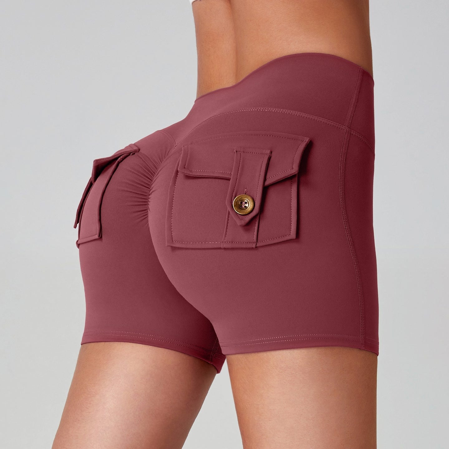 Naked Women Feeling High Elastic Running Quick-drying Pants