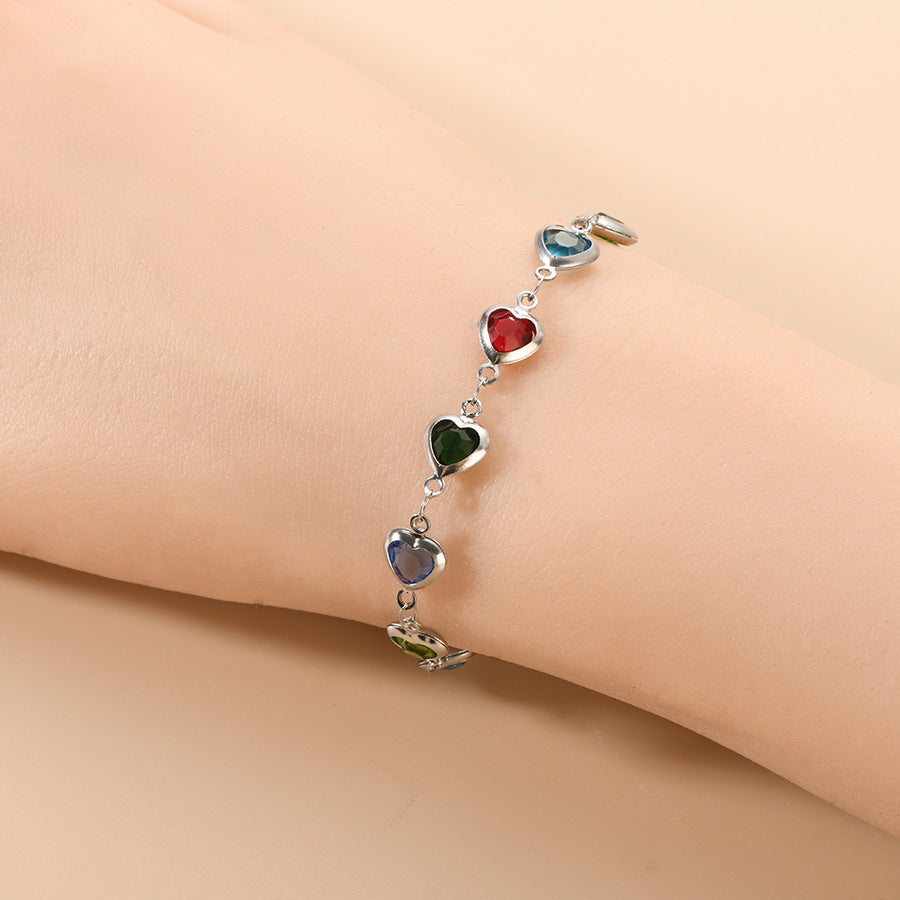 Devil's Eye Creative All-match Fashion Heart Bracelet