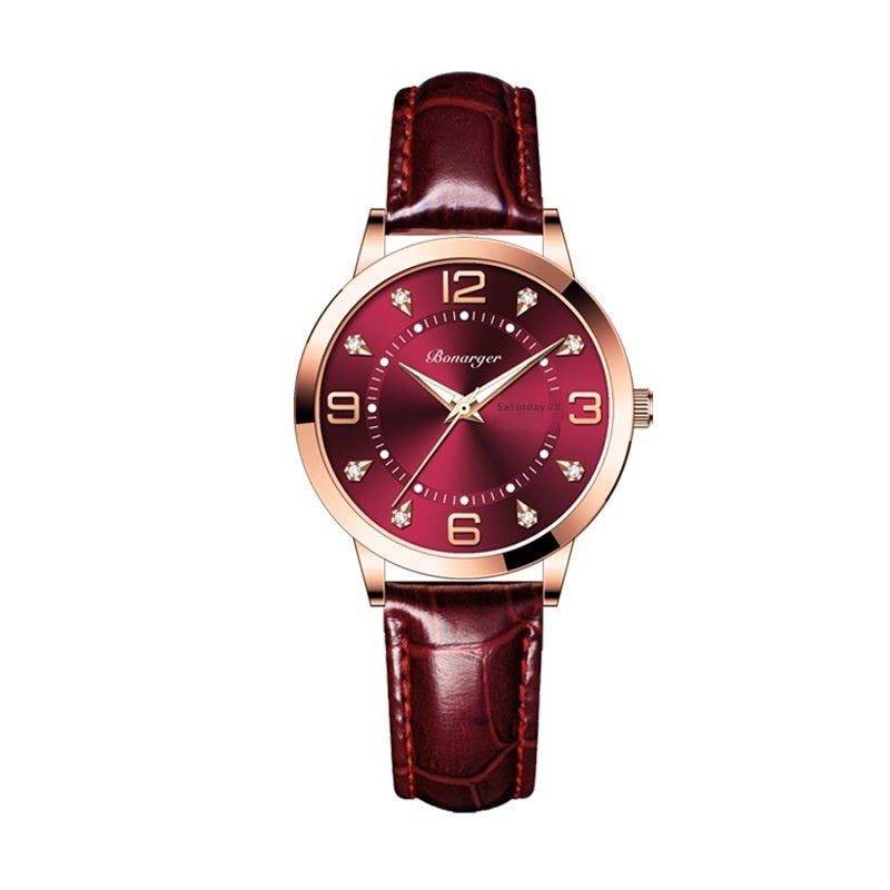 Niche High Sense Waterproof Luminous Quartz Watch