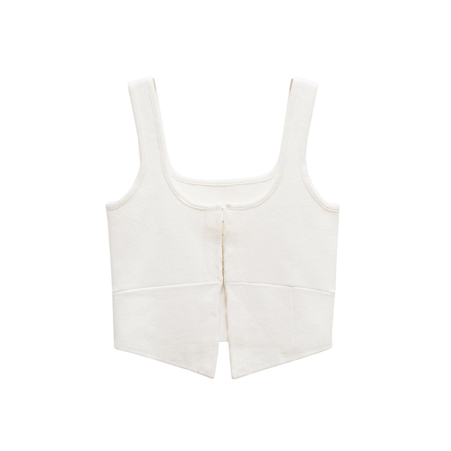 Short knitted camisole tank top strapless for women