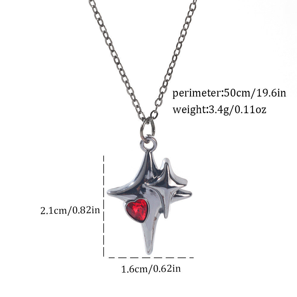 Dark Style Halloween Spider Bat Necklace